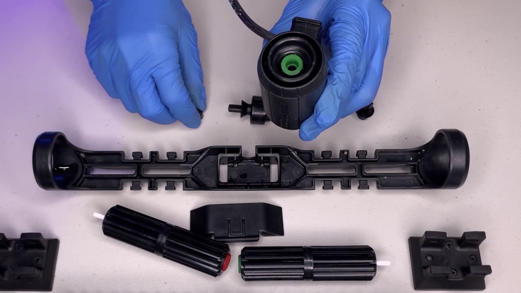 Replace the silicone bushing holder.