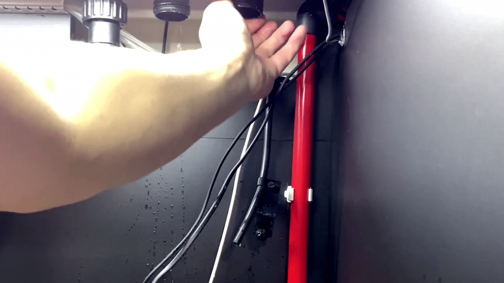 tighten both downflow pipes